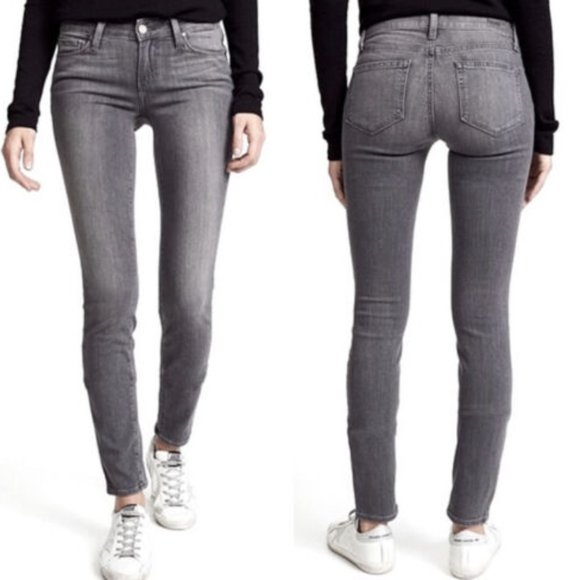 PAIGE Denim - Paige Gray Verdugo Ultra Skinny Jeans - Silvie - Size 24